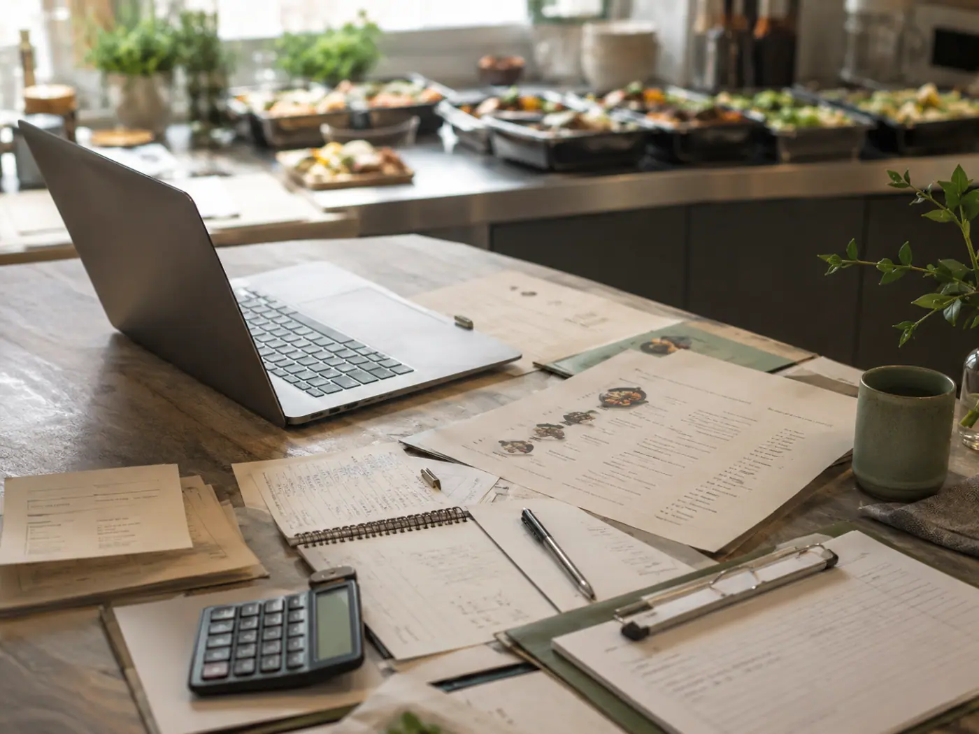Manuel håndtering af cateringforespørgsler med e-mail, PDF-menuer og lister